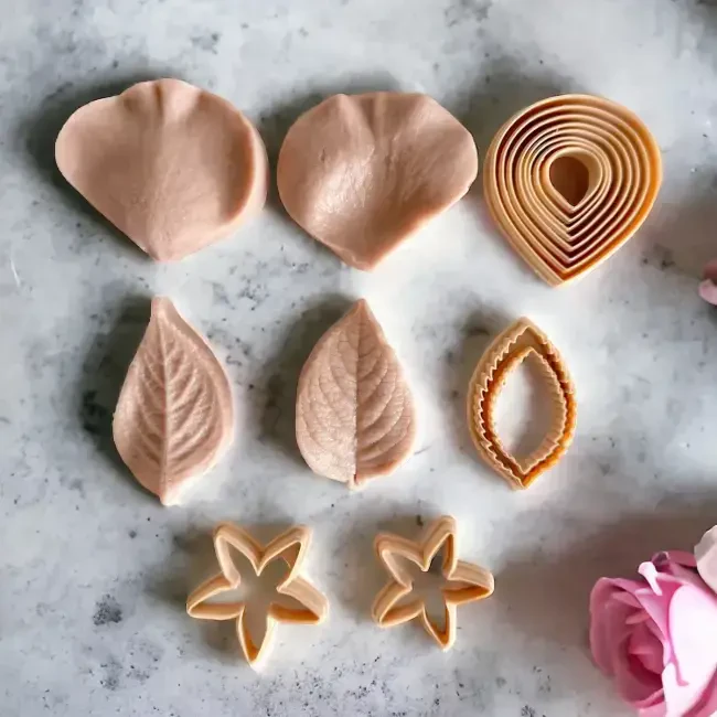 Smarta Silikon Kalıp Gül Kesici ve Damarlayıcı Seti SK1013023 - 2