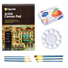 St. Petersburg Canvas Pad Guaj Boya Seti 20 ml 6'lı Temel Renkler - Gvn Art