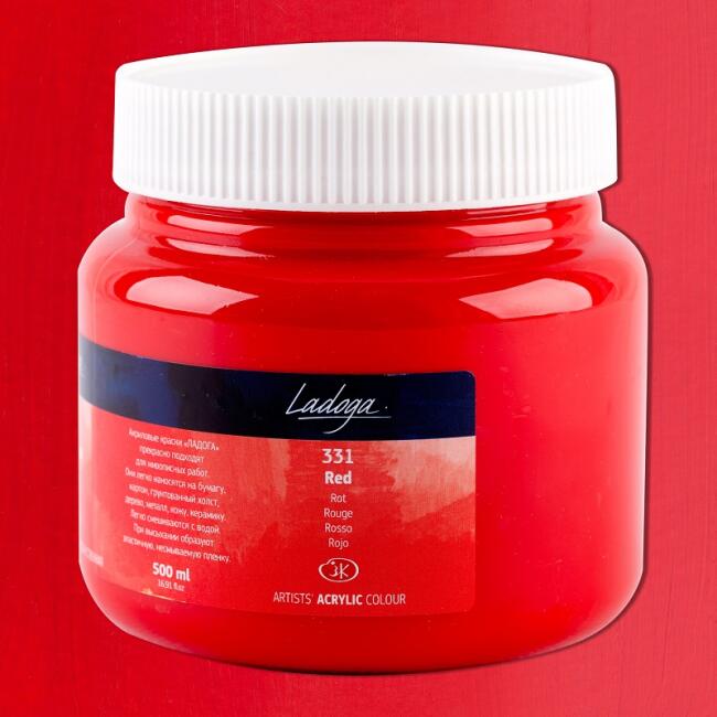 St. Petersburg Ladoga Akrilik Boya 500 ml Red 331 - 2