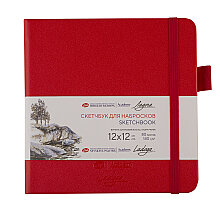 St. Petersburg Sketchbook 140 gr 12x12 cm 80 Yaprak Red - 1