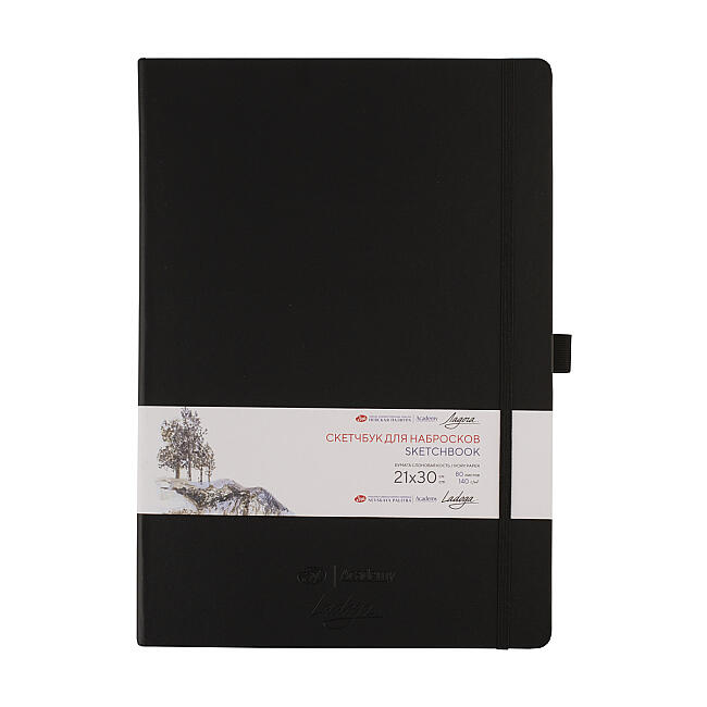 St. Petersburg Sketchbook 140 gr 21x30 cm 80 Yaprak Black - 1