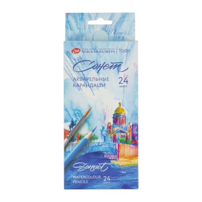 St. Petersburg Sonnet Aquarell Sulu Boya Kalemi Seti 24’lü 81411438 - 1