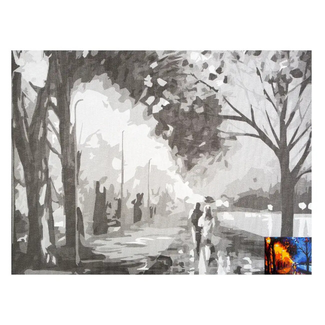 St. Petersburg Sonnet Desenli Pres Tuval 30x40 cm Autumn Walk 141753 - St. Petersburg