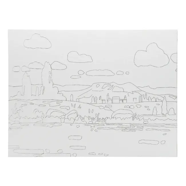 St. Petersburg Sonnet Desenli Pres Tuval 30x40 cm Landscape-2 DK13701-B - 1