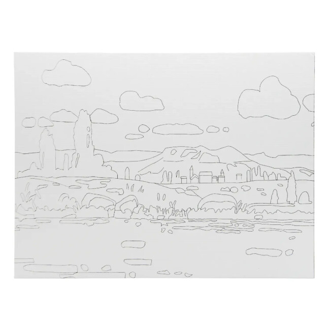 St. Petersburg Sonnet Desenli Pres Tuval 30x40 cm Landscape-2 DK13701-B - St. Petersburg