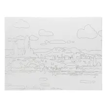 St. Petersburg Sonnet Desenli Pres Tuval 30x40 cm Landscape-2 DK13701-B - 1
