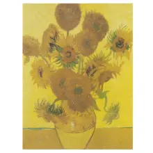 St. Petersburg Sonnet Desenli Pres Tuval 30x40 cm Vase With Sunflowers DK13701-E - St. Petersburg (1)