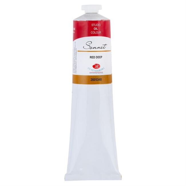 St. Petersburg Sonnet Yağlı Boya 120 ml Red Deep 348 - 1