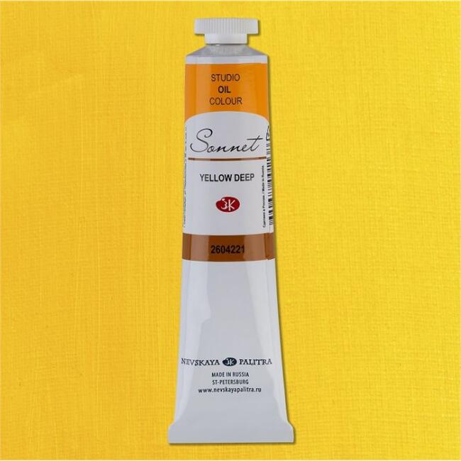 St. Petersburg Sonnet Yağlı Boya 46 ml Yellow Deep 221 - 1