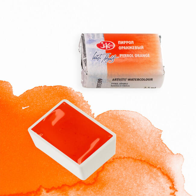 St. Petersburg White Nights Extra-Fine Tam Tablet Sulu Boya 2.5 ml Pyrrol Orange 399 - 2