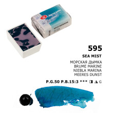 St. Petersburg White Nights Extra-Fine Tam Tablet Sulu Boya 2.5 ml Sea Mist 595 - St. Petersburg