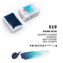 St. Petersburg White Nights Extra-Fine Tam Tablet Sulu Boya 2.5 ml Azure Blue 519 - 1