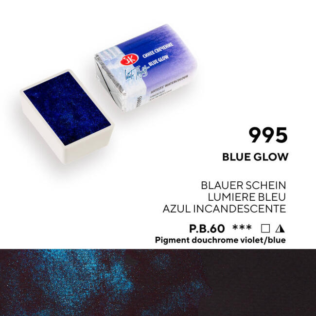 St. Petersburg White Nights Extra-Fine Tam Tablet Sulu Boya 2.5 ml Blue Glow 995 - 3