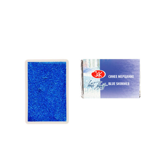 St. Petersburg White Nights Extra-Fine Tam Tablet Sulu Boya 2.5 ml Blue Shimmer 989 - 1