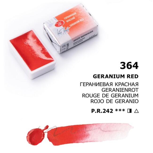 St. Petersburg White Nights Extra-Fine Tam Tablet Sulu Boya 2.5 ml Geranıum Red 364 - 1