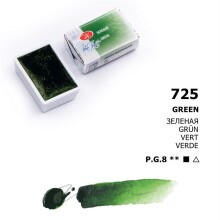St. Petersburg White Nights Extra-Fine Tam Tablet Sulu Boya 2.5 ml Green 725 - 2