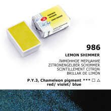 St. Petersburg White Nights Extra-Fine Tam Tablet Sulu Boya 2.5 ml Lemon Shimmer 986 - 3