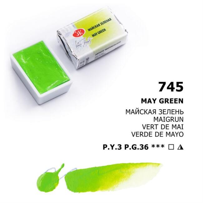 St. Petersburg White Nights Extra-Fine Tam Tablet Sulu Boya 2.5 ml May Green 745 - 1