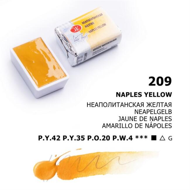 St. Petersburg White Nights Extra-Fine Tam Tablet Sulu Boya 2.5 ml Naples Yellow 209 - 1