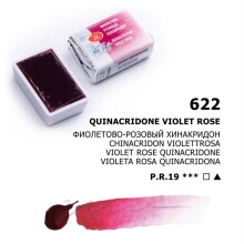 St. Petersburg White Nights Extra-Fine Tam Tablet Sulu Boya 2.5 ml Quinacridone Violet Rose 622 - St. Petersburg