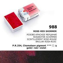 St. Petersburg White Nights Extra-Fine Tam Tablet Sulu Boya 2.5 ml Rose-Red Shimmer 988 - 3