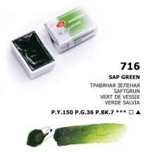 St. Petersburg White Nights Extra-Fine Tam Tablet Sulu Boya 2.5 ml Sap Green 716 - St. Petersburg