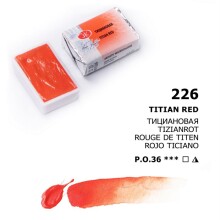 St. Petersburg White Nights Extra-Fine Tam Tablet Sulu Boya 2.5 ml Titian Red 226 - 1