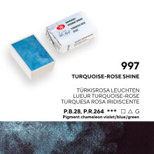 St. Petersburg White Nights Extra-Fine Tam Tablet Sulu Boya 2.5 ml Turquoise - Rose Shine 997 - 3