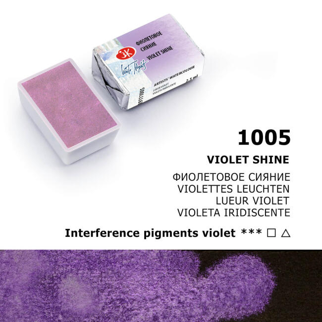 St. Petersburg White Nights Extra-Fine Tam Tablet Sulu Boya 2.5 ml Violet Shine 1005 - 3