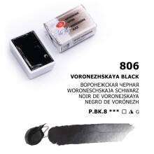 St. Petersburg White Nights Extra-Fine Tam Tablet Sulu Boya 2.5 ml Voronezhskaya Black 806 - St. Petersburg