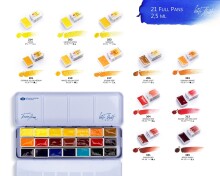 St. Petersburg White Nights Extra-Fine Tam Tablet Sulu Boya 2.5 ml 21’li Metal Kutu Set 191201443 - 4