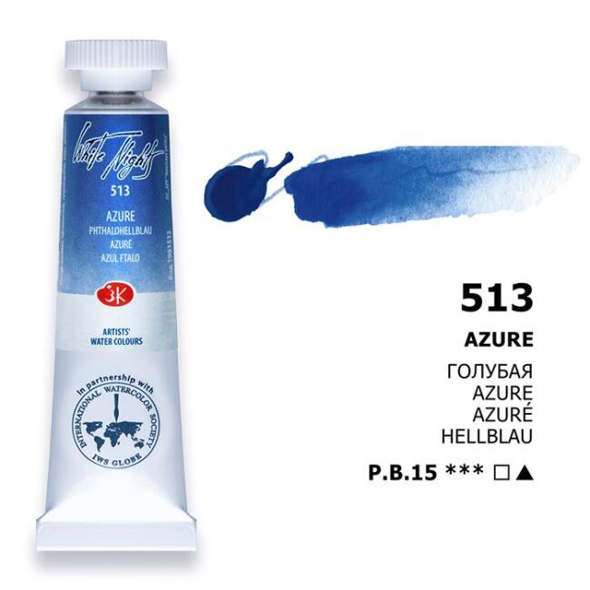 St. Petersburg White Nights Extra-Fine Tüp Sulu Boya 10 ml Azure Blue 513 - 1