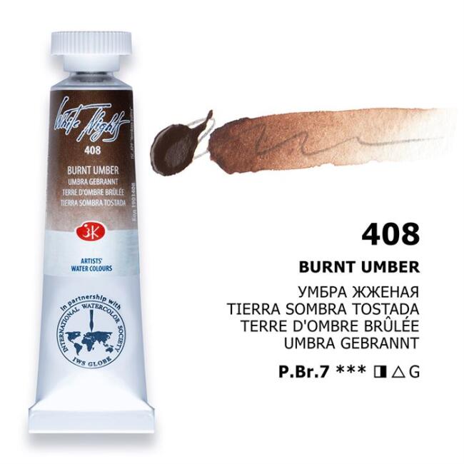 St. Petersburg White Nights Extra-Fine Tüp Sulu Boya 10 ml Burnt Umber 408 - 1