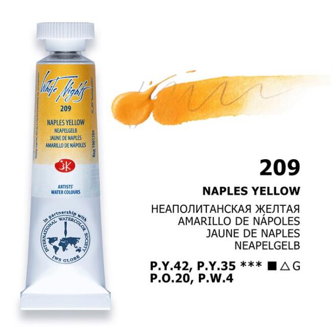 St. Petersburg White Nights Extra-Fine Tüp Sulu Boya 10 ml Naples Yellow 209 - 1