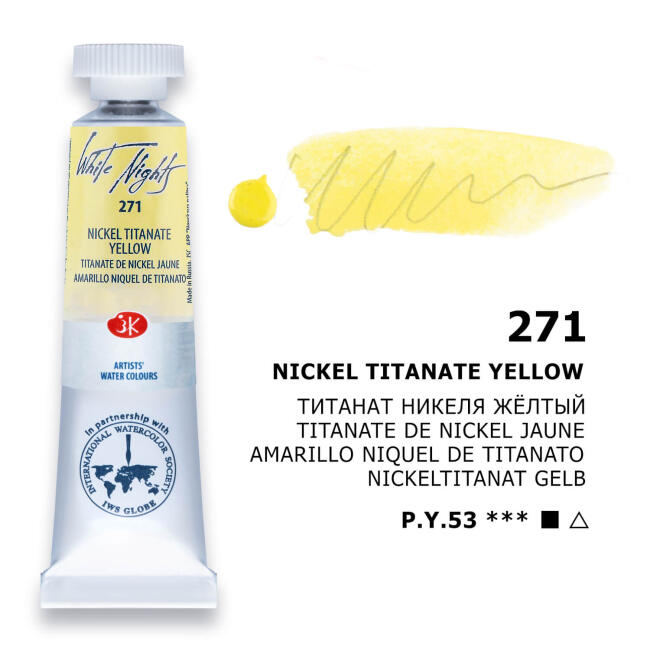 St. Petersburg White Nights Extra-Fine Tüp Sulu Boya 10 ml Nickel Titanate Yellow 271 - 3