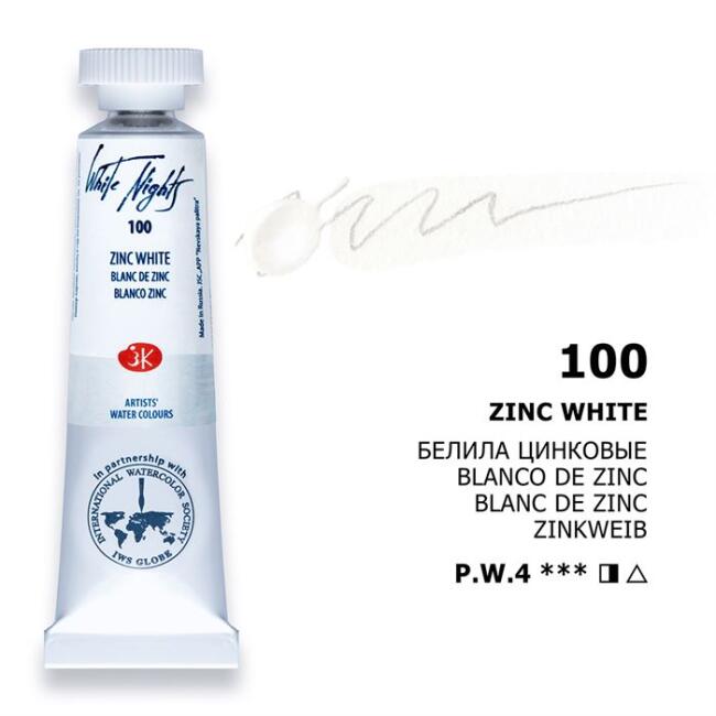 St. Petersburg White Nights Extra-Fine Tüp Sulu Boya 10 ml Zinc White 100 - 2