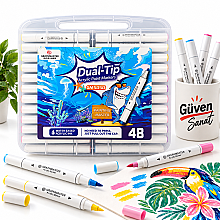 Graphmaster Çift Uçlu Akrilik Marker Seti 48 Renk - Brons