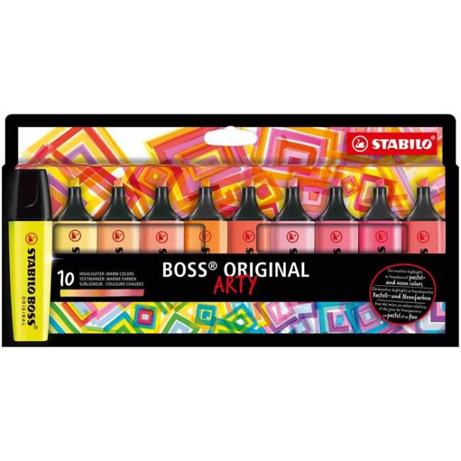 Stabilo Boss Fosforlu Kalem Seti 10’lu Sıcak Renkler - 1