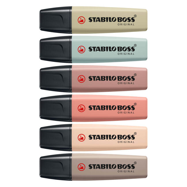 Stabilo Boss Original Fosforlu Kalem Seti 6'lı Nature Colors 70.6-2-2 - 2