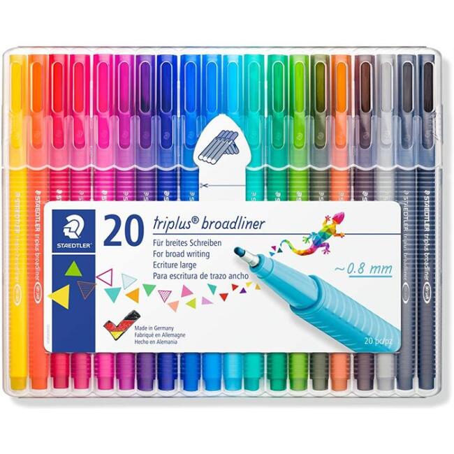Staedtler Broadliner Triplus 0.8 mm 20’li Set - 1