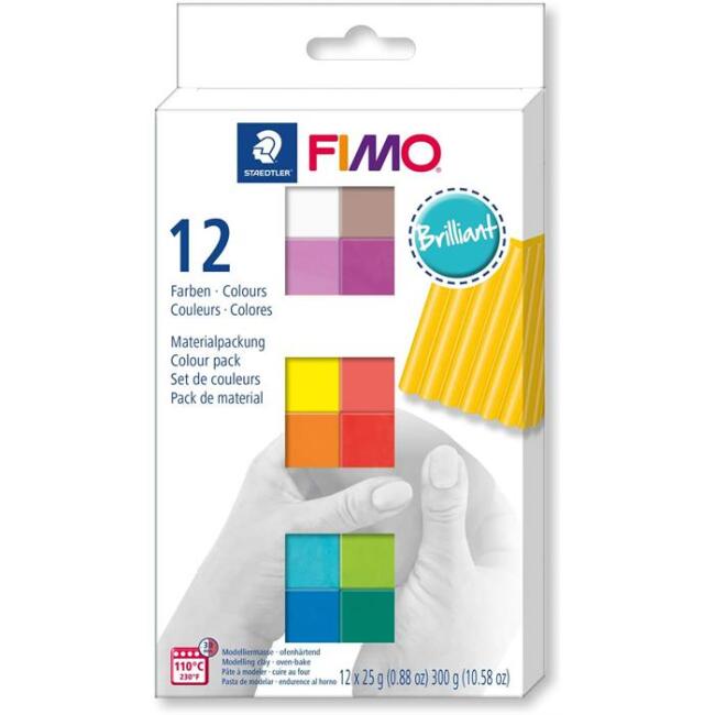 Staedtler Fimo Brillant Modelleme Kili Seti 12’li - 1