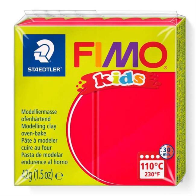 Fimo Kids Modelleme Kili 42 g Kırmızı - 1