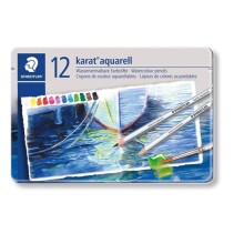 Staedtler Karat Aquarell Sulandırılabilir Kuru Boya 12’li Set - STAEDTLER (1)