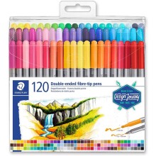 Staedtler Keçeli Kalem Çift Uçlu 120’li Set - Staedtler