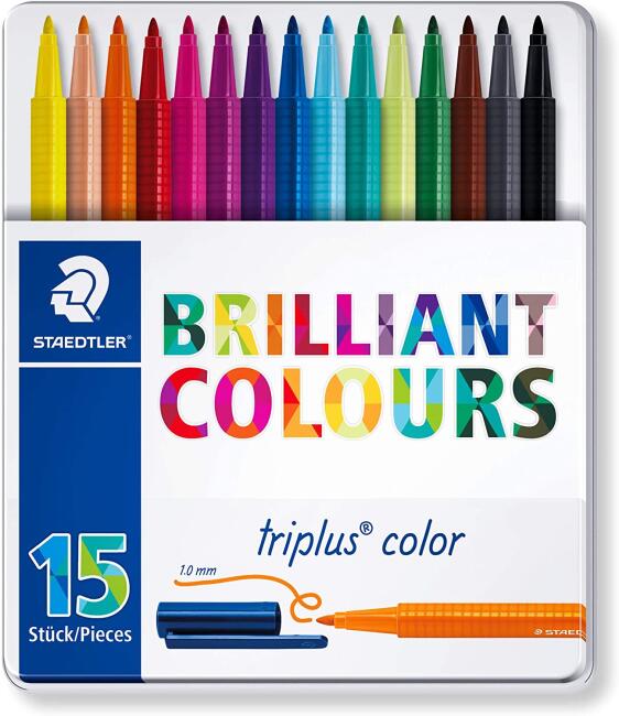 Staedtler Keçeli Kalem Trıplus 15Lı Metal Kutu N:323 M15 - 4