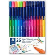 Staedtler Keçeli Kalem Triplus 26’lı Set 1mm - Staedtler