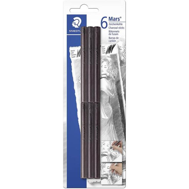 Staedtler Mars Kömür Füzen 6Lı N:2490 Sbk-2 - 2