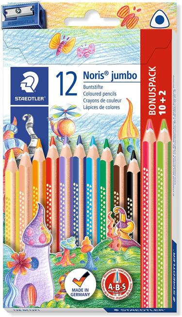 Staedtler Noris Jumbo Kuru Boya 12’li Set - 3