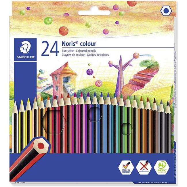 Staedtler Noris Kuru Boya 24’lü Set - 1