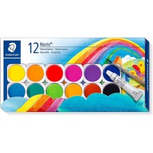 Staedtler Noris Sulu Boya 12’li Set C12 Fırça Hediyeli - Staedtler